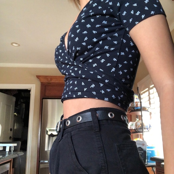 SOLD!Brandy Melville wrap top - Picture 2 of 4